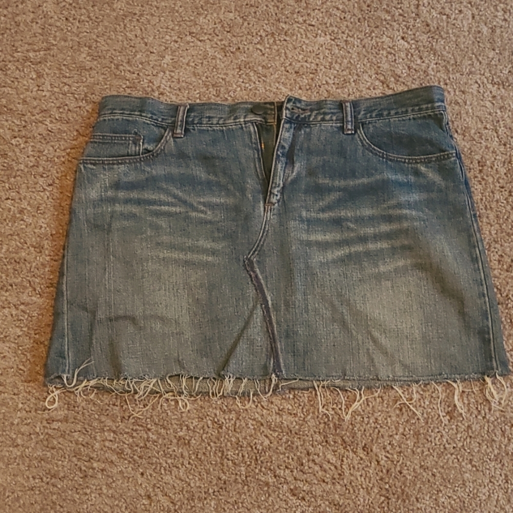 Express Denim Mini Skirt